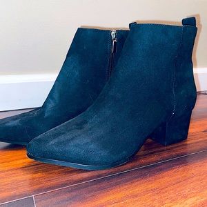 LIKE NEW- Suede Heel Ankle Booties